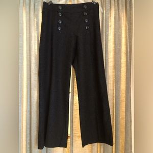 H & M Gray Wool Sailor Pants Size 30